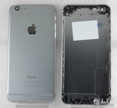 Лот: 13536122. Фото: 1. Корпус iPhone 6 plus Серый Бесплатная... Корпуса, клавиатуры, кнопки