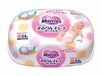 Лот: 3514591. Фото: 1. Влажные детские салфетки Merries... Детская гигиена