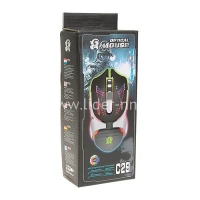 Лот: 12887299. Фото: 1. Мышь проводная C29 игровая USB... Клавиатуры и мыши