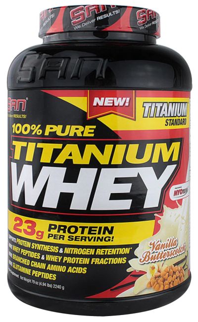 Лот: 9120941. Фото: 1. 100% Pure Titanium Whey от SAN... Спортивное питание, витамины