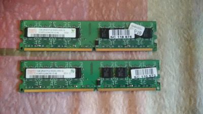 Лот: 10350925. Фото: 1. DDR2 Hynix 1GB 2Rx8 PC2-5300U-555-12. Оперативная память