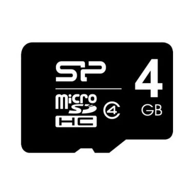 Лот: 5446726. Фото: 1. Карта памяти microSD HC 4 GB Silicon... Карты памяти