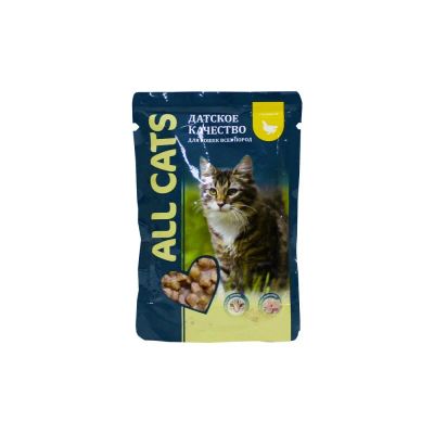 Лот: 10398967. Фото: 1. Корм All Cats Для Кошек Курица... Корма