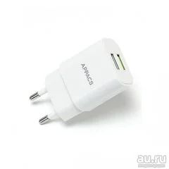 Лот: 17549110. Фото: 1. Адаптер 220V->2*USB 2.4A APPACS... Зарядные устройства, блоки питания, адаптеры сетевые для смартфонов