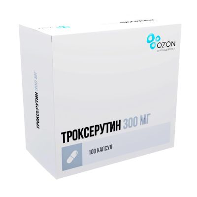 Лот: 24968736. Фото: 1. Троксерутин капс. 300мг №100. Лекарства