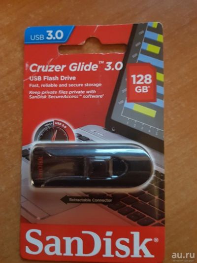 Лот: 13349535. Фото: 1. Флеш-накопитель USB 3.0 128 GB... USB-флеш карты