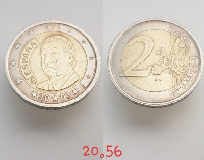 Лот: 15619479. Фото: 1. монета Испания 2 евро, 2003г. Европа