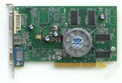 Лот: 972868. Фото: 1. AGP ati radeon 9600 pro advantage... Видеокарты