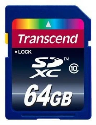Лот: 4740366. Фото: 1. Карта памяти transcend sdxc 64gb. Карты памяти