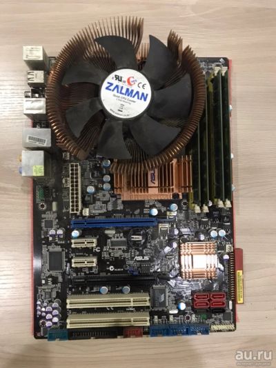 Лот: 13990965. Фото: 1. Материнская плата ASUS P5K PRO... Комплекты запчастей