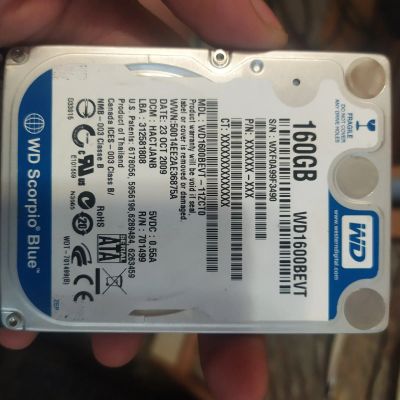 Лот: 17739272. Фото: 1. WD 160GB. Жёсткие диски (HDD)