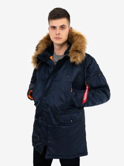 Лот: 25040752. Фото: 1. Парка зимняя мужская Slim Fit... Зимняя спортивная одежда