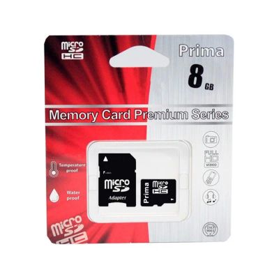 Лот: 9260168. Фото: 1. MicroSD 8 Gb Prima High-Capacity... Карты памяти