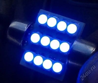 Лот: 5940232. Фото: 1. лампа в салон авто 31мм, 12 LED... Оптика и освещение