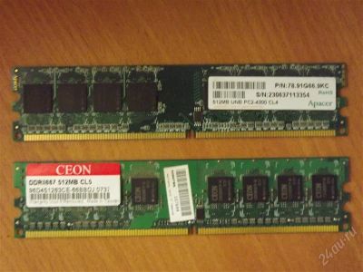 Лот: 2032746. Фото: 1. 1GB DDR2. Оперативная память