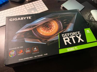 Лот: 19478908. Фото: 1. 12GB 3080 Ti Gigabyte Gaming OC... Видеокарты