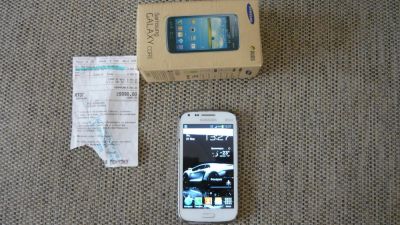 Лот: 7070696. Фото: 1. Samsung Galaxy Core белый. Смартфоны