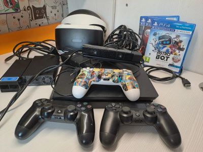 Лот: 25122491. Фото: 1. Ps4 slim 1tb и Ps vr. Игры для консолей