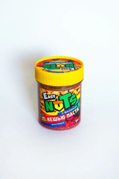 Лот: 17410714. Фото: 1. Кешью паста Easy Nuts с малиной... Ягоды, орехи