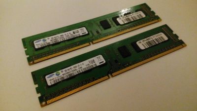 Лот: 5016084. Фото: 1. 2 модуля памяти Samsung DDR3 1333... Оперативная память
