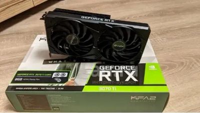 Лот: 19842031. Фото: 1. KFA2 GeForce RTX 3070 Ti гарантия... Видеокарты