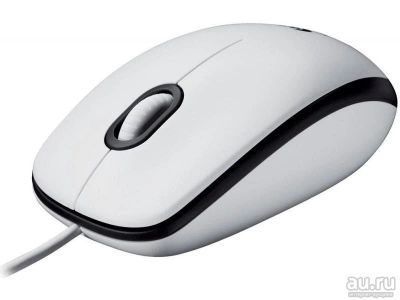 Лот: 8928090. Фото: 1. Мышь Logitech M100 USB белая новая... Клавиатуры и мыши