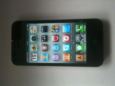Лот: 1069345. Фото: 1. iPhone 4 gevey unlocked. Смартфоны