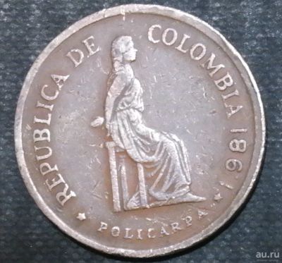 Лот: 12734631. Фото: 1. Экзотика с рубля (16245) Колумбия. Остальные страны