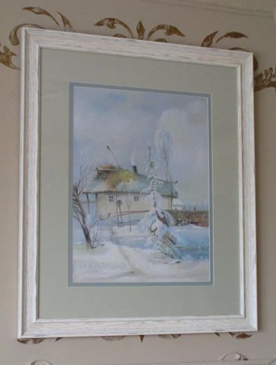 Лот: 5963084. Фото: 1. Пейзаж "Зима". Картины, рисунки