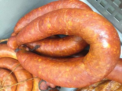 Лот: 6685837. Фото: 1. Колбаса Кубанская. Мясо, птица, яйцо