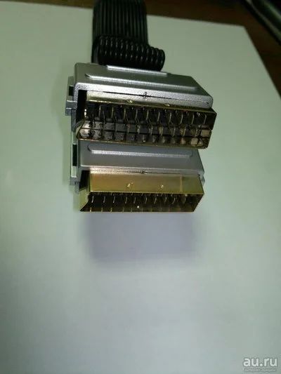 Лот: 9024709. Фото: 1. кабель Scart-Scart 1м. Шнуры, кабели, разъёмы