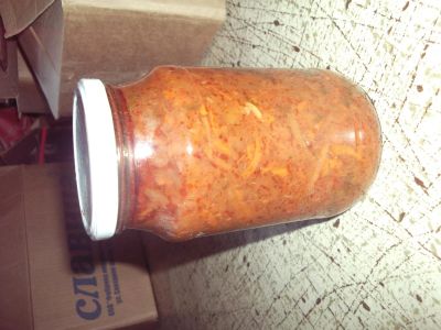 Лот: 10727172. Фото: 1. овощной салат 1л*. Домашние заготовки