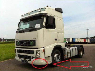 Лот: 6809281. Фото: 1. Угол бампера левая часть Volvo... Другое (автозапчасти)