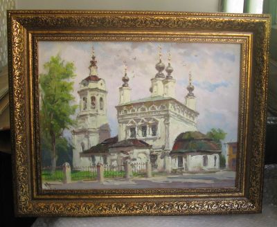Лот: 17860866. Фото: 1. Картина "Храм Покрова на рву... Картины, рисунки