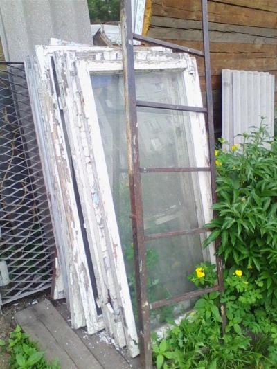 Лот: 7716883. Фото: 1. Рамы оконные б.у. Окна, балконы