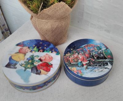 Лот: 12043138. Фото: 1. Жестянный шкатулки. Цена за 2. Шкатулки