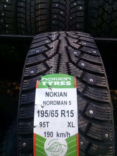 Лот: 4504241. Фото: 1. 195 65r15 Nokian Nordman-5, Новые... Шины