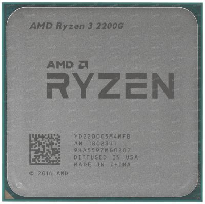 Лот: 18055493. Фото: 1. Процессор AMD RYZEN 3 2200G with... Процессоры