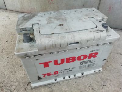 Лот: 13465848. Фото: 1. Tubor 75ah 710A Обратная Полярность. Аккумуляторы