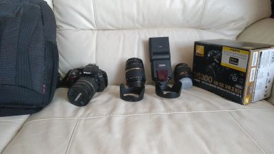 Лот: 11922302. Фото: 1. Комплект Nikon D5300+объективы... Цифровые зеркальные