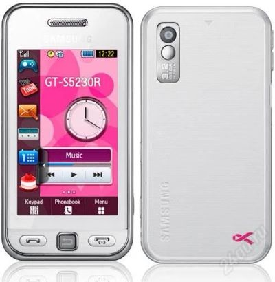 Лот: 1373623. Фото: 1. Samsung S5230 белый в идеале. Кнопочные мобильные телефоны