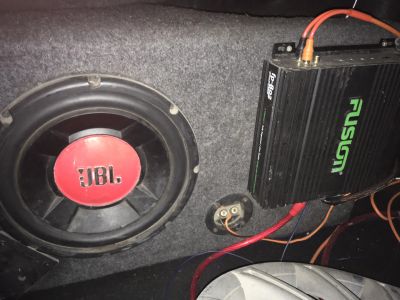 Лот: 12037621. Фото: 1. Сабвуфер JBl + 2 усилителя fusion... Сабвуферы