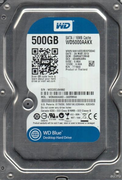Лот: 13236188. Фото: 1. Жесткий диск Western Digital WDC... Жёсткие диски (HDD)