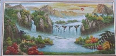 Лот: 1783780. Фото: 1. Водопад. Вышивание