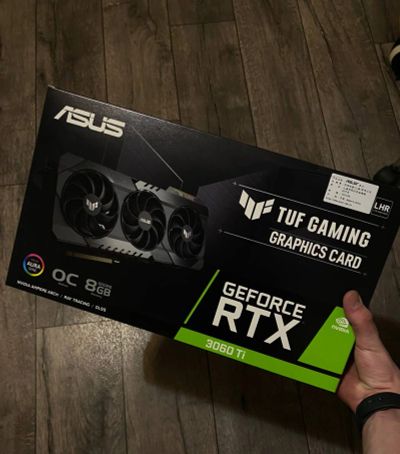 Лот: 18888337. Фото: 1. Видеокарта Asus Tuf 3060ti lhr... Видеокарты