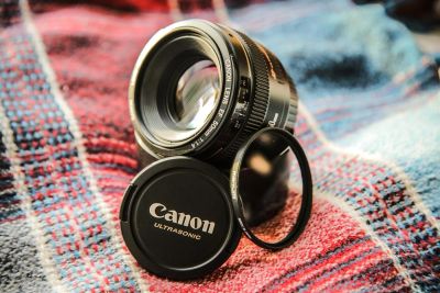 Лот: 3447559. Фото: 1. Canon EF 50mm f/1.4 USM + комплект. Объективы