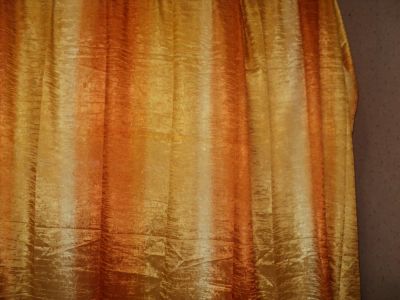 Лот: 4703033. Фото: 1. Жатка - Радуга оранжевая 150 р... Шторы, тюль