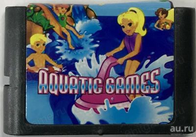 Лот: 13344567. Фото: 1. AQUATIC GAMES Картридж Sega... Игры для консолей