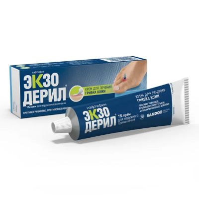 Лот: 23261181. Фото: 1. Экзодерил крем 1% 30г. Лекарства