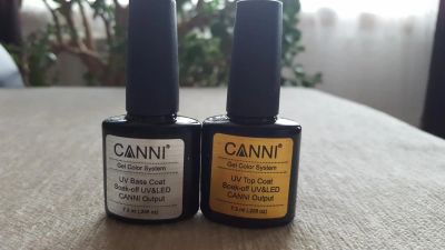 Лот: 7524743. Фото: 1. топ и база canni. Лак для ногтей